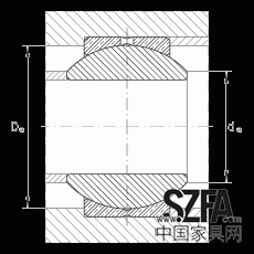 關(guān)節(jié)軸承 GE10-PB, 根據(jù) DIN ISO 12 240-1 標(biāo)準(zhǔn)，尺寸系列 K，需維護(hù)