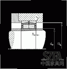 圓柱滾子軸承 F-800485.ZL-K-C5, 特殊軸承，浮動(dòng)軸承，雙列，錐孔，錐度1:12，可分離，帶保持架